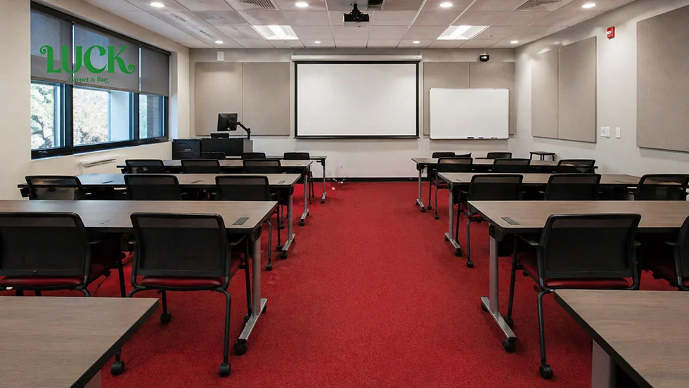 Tufted Solution Dyed Yarn Wall To Wall Carpet For Institutions